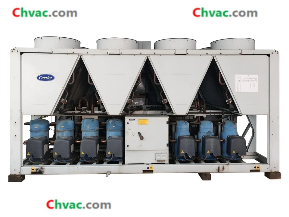Carrier115RT/132RT Air-Cooled Screw Chiller 30RQ432A (Used) in Stock manufacturers