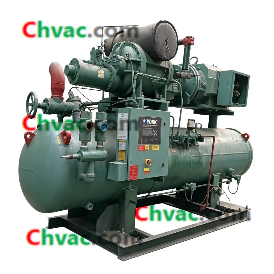 YORK 702RT RWKII100‑CMLBY325CSS Screw Compressor Unit （used) in Stock factory